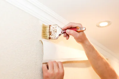 Pose de papier peint à Aureille — revêtements muraux et toiles de verre